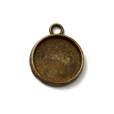 Tibetan Style Pendant Cabochon Settings X-TIBE-A23176-AB-FF-1