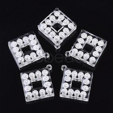 Transparent Acrylic Pendants TACR-R146-009-1