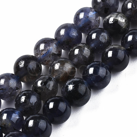 Natural Iolite/Cordierite/Dichroite Beads Strands X-G-S376-005A-1