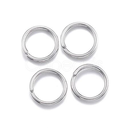 Tarnish Resistant 304 Stainless Steel Open Jump Rings STAS-E113-15P-1