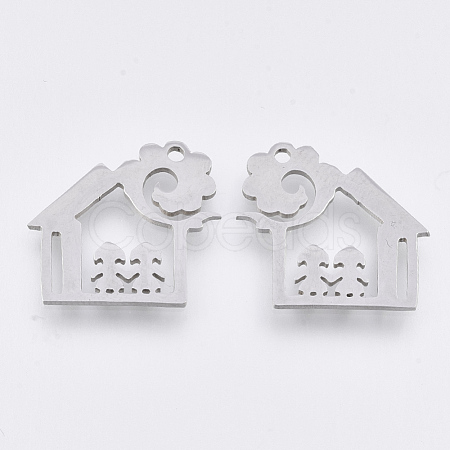 Tarnish Resistant 201 Stainless Steel Pendants STAS-T044-79P-1