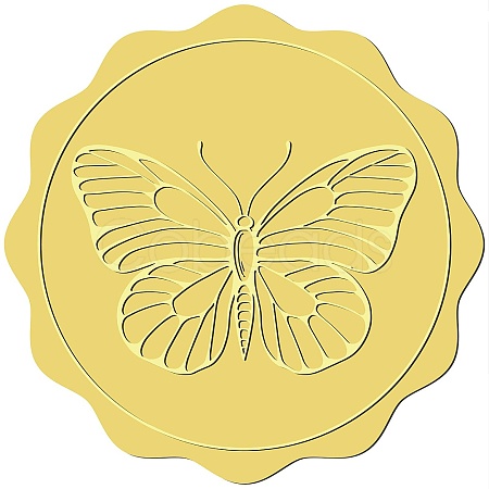 34 Sheets Self Adhesive Gold Foil Embossed Stickers DIY-WH0509-014-1