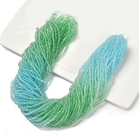 Transparent Painted Glass Beads Strands DGLA-A034-T1mm-A16-1