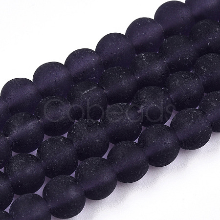 Transparent Glass Beads Strands GLAA-T032-T6mm-MD03-1