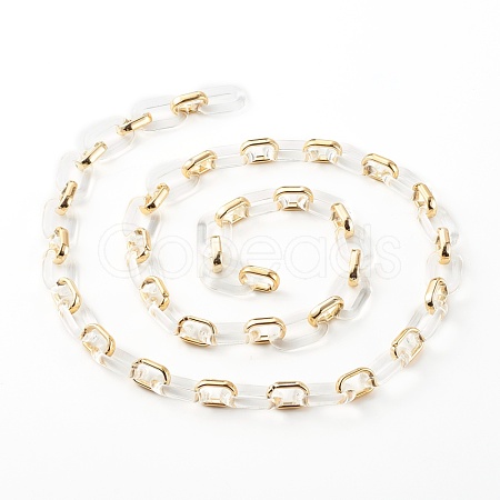 Handmade CCB Plastic Cable Chains AJEW-JB00960-01-1