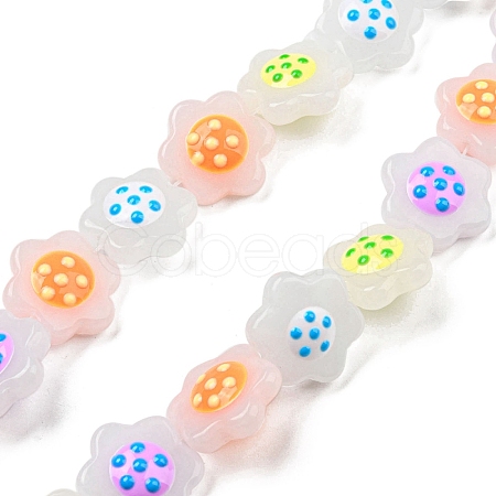 Glass Beads Strands LAMP-R145-01-1