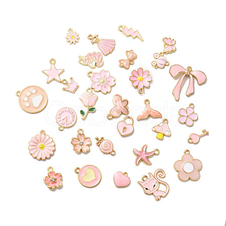 Alloy Enamel Pendants ENAM-D043-01A-1