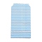 White Kraft Paper Bags, No Handles, Storage Bags, Wave Pattern, Wedding Party Birthday Gift Bag, Light Sky Blue, 15x8.3x0.02cm