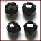 K9 Glass, Imitation Austrian Crystal Beads, Grade AAA, Faceted, Round, Black, 10mm, Hole: 0.9~1mm