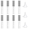 Glass Graduated Spray Bottles, with Mini Transparent Plastic Funnel Hopper, Clear, 11.6x2.7cm, Capacity: 30ml