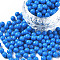 Plastic Water Soluble Fuse Beads, for Kids Crafts, DIY PE Melty Beads, Round, Dodger Blue, 5mm