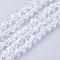 Clear Glass Bicone Beads Strands, Faceted, 4x4mm, Hole: 1mm, about 88~89pcs/strand, 12.99~13.39 inch