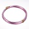 Round Aluminum Wire, Bendable Metal Craft Wire, for DIY Arts and Craft Projects, Pink, 18 Gauge, 1mm, 5m/roll(16.4 Feet/roll)