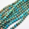 Natural Imperial Jasper Round Bead Strands G-I103-8mm-03-1