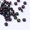 Craft Acrylic Horizontal Hole Letter Beads SACR-S201-08-1