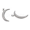 Brass Micro Pave Clear Cubic Zirconia Pendants KK-N227-140P-3