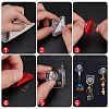 15 Sets Acrylic Diamond Hook Hangers for Jewelry Necklace FIND-GA0003-46-3