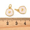 Brass Enamel Pendants KK-K364-25B-02-3