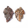 Natural Leopard Skin Jasper Pendants G-I336-01-08-1