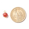 Chakra Theme Natural Genmstone Charms X-PALLOY-JF01241-2