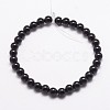 Natural Black Onyx Beads Strands X-G-A163-05-6mm-2
