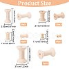 74Pcs Wooden Empty Spools for Wire TOOL-BC0002-12-2