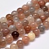 Grade AA Natural Multi-Moonstone Bead Strands G-M296-01-12mm-1