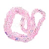 Transparent Glass Beads Strands GL-CBAAE04-02B-4