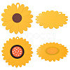 2Pcs 2 Style Flower Silicone Hot Pads AJEW-GF0011-17A-6