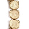 Czech Pressed Glass Beads GLAA-I061-34-1