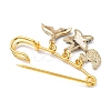 Marine Theme Pendant Alloy Enamel Brooches JEWB-BR00143-03-4