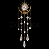 1Pc Metal Moon Hanging Ornaments AJEW-CN0004-04B-1