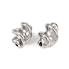 Twist Corrugated 304 Stainless Steel Beads STAS-T072-13P-2
