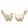 Brass Micro Pave Cubic Zirconia Charms X-KK-S354-134-NF-1