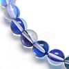 Synthetic Moonstone Beads Strands G-F143-6mm-06-3