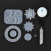 DIY Sun & Moon & Star Wind Chime Making Kits DIY-P028-20-6