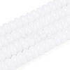 Opaque Solid Color Glass Beads Strands GLAA-ZX008-6mm-18G-2