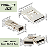 18 Sets 3 Style Tibetan Style Alloy Snap Lock Clasps FIND-PH0008-27-2