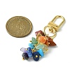 Chakra Gemstone Chip Beaded Pendant Decorations HJEW-JM01237-01-2