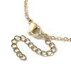 Natural Mixed Gemstone Round Pendant Necklaces NJEW-JN04565-6