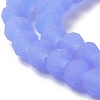 Imitation Jade Solid Color Glass Beads Strands EGLA-A034-J10mm-MD03-4