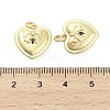 Brass Micro Pave Cubic Zirconia Pendants KK-H527-02A-G-3