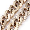Personalized CCB Plastic Curb Chain Necklaces NJEW-JN02881-01-3