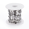 Tarnish Resistant 304 Stainless Steel Flat Round Link Chains A-CHS-L019-01B-P-2