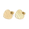 Ion Plating(IP) 304 Stainless Steel Stud Earring Findings STAS-I183-03B-G-2