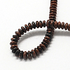 Rondelle Natural Mahogany Obsidian Bead Strands G-Q447-03-2