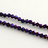 Electroplate Glass Bead Strands EGLA-R094-4mm-05-1