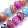 Opaque Baking Paint Glass Beads Strands EGLA-N006-009C-A18-3
