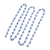 Oval Glass Beaded Link Chains AJEW-JB01471-5