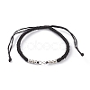 Adjustable Braided Polyester Cord Bracelet Making AJEW-JB00849-04-1